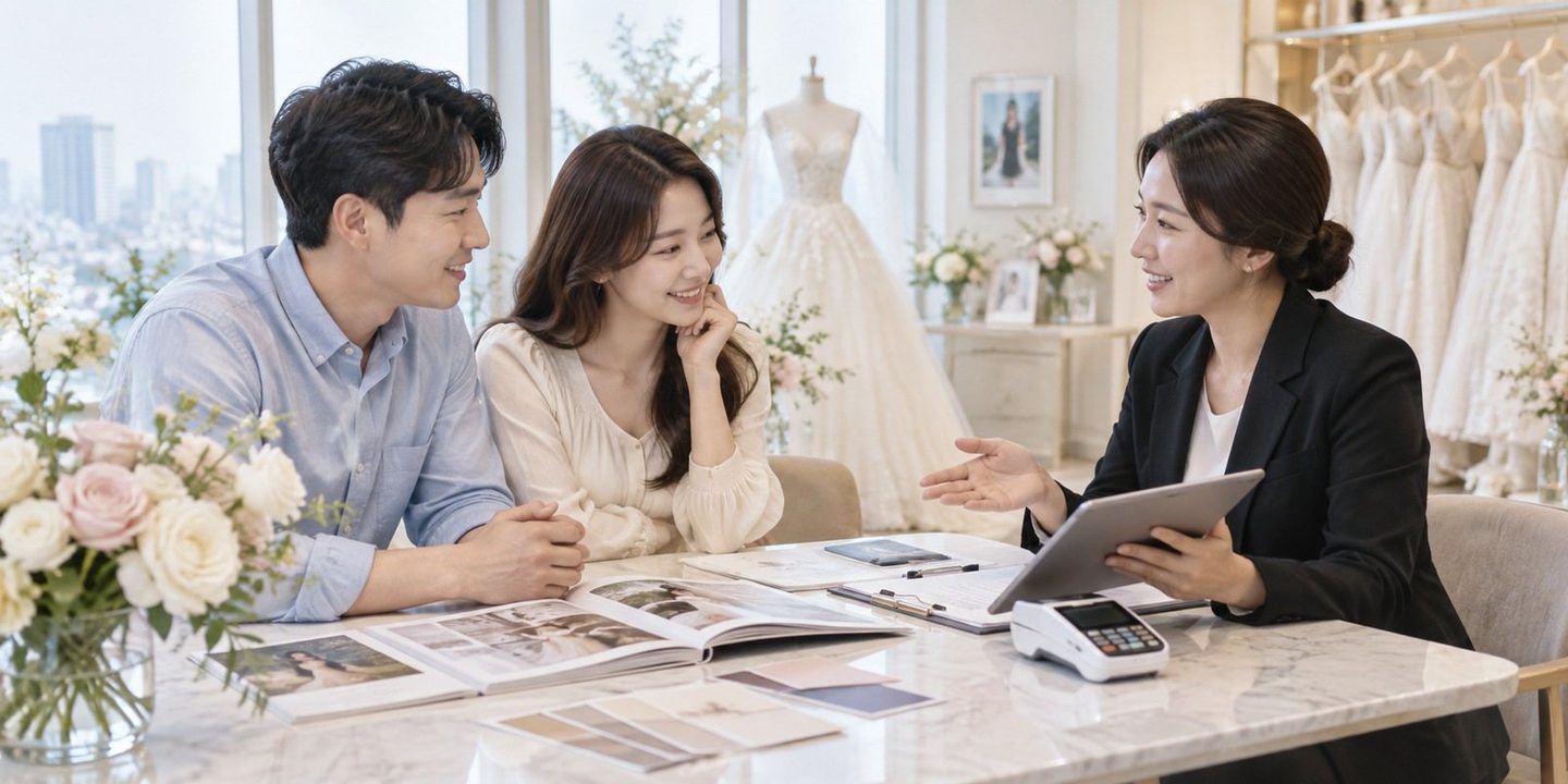 테이블에 모여 서류와 사업 내용을 함께 살펴보는 사람들 — PG 수수료 뜻 매출 규모매출 규모, 받는 돈의 크기도 칸 하나입니다. 연락 주시면 어림값으로도 견적을 뽑아 드립니다.
